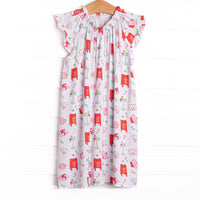 Letters to Santa Bamboo Night Gown, Pink