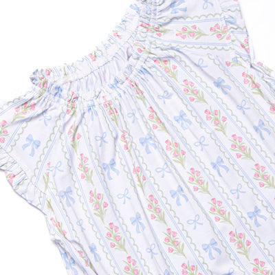 Delicate Details Bamboo Night Gown, Blue