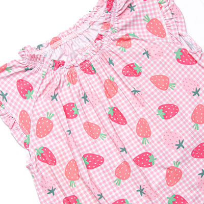 Pineberry Picnic Bamboo Night Gown, Pink