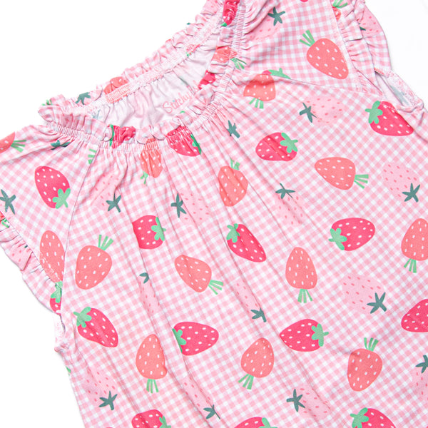 Pineberry Picnic Bamboo Night Gown, Pink