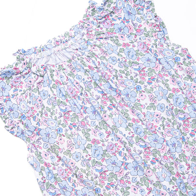 By the Bay Blooms Bamboo Night Gown, Blue