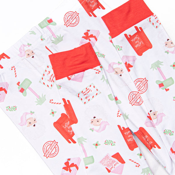 Letters to Santa Bamboo Pajama Set, Red