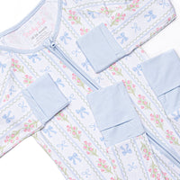 Delicate Details Bamboo Zippy Pajama, Blue