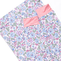 By the Bay Blooms Bamboo Pajama Set, Blue
