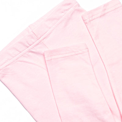 Poised Petal Bows Applique Sweatshirt Legging Set, Pink