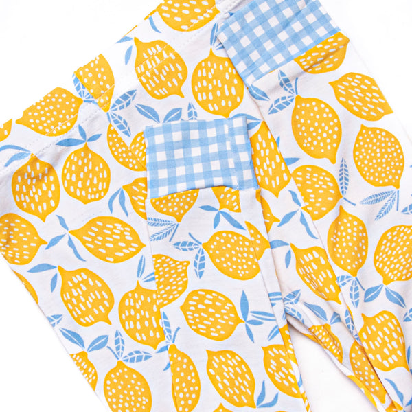 Lakeside Lemonade Bamboo Pajama Set, Yellow