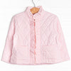 Quilted Ruffle Coat, Pink