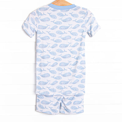 Blubber Buddy Bamboo Pajama Short Set, Blue