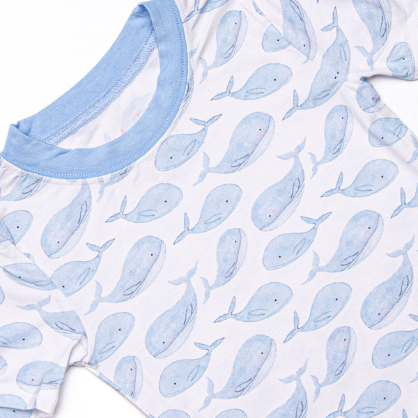 Blubber Buddy Bamboo Pajama Short Set, Blue