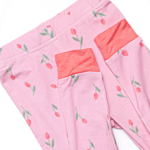 Recital Roses Bamboo Pajama Set, Pink