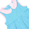 Isabella Ruffle Short Set, Light Pink and Blue Stripe