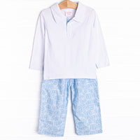 Proper Pumpkins Pant Set, Blue