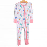 Party Favor Fun Bamboo Zippy Pajama, Pink