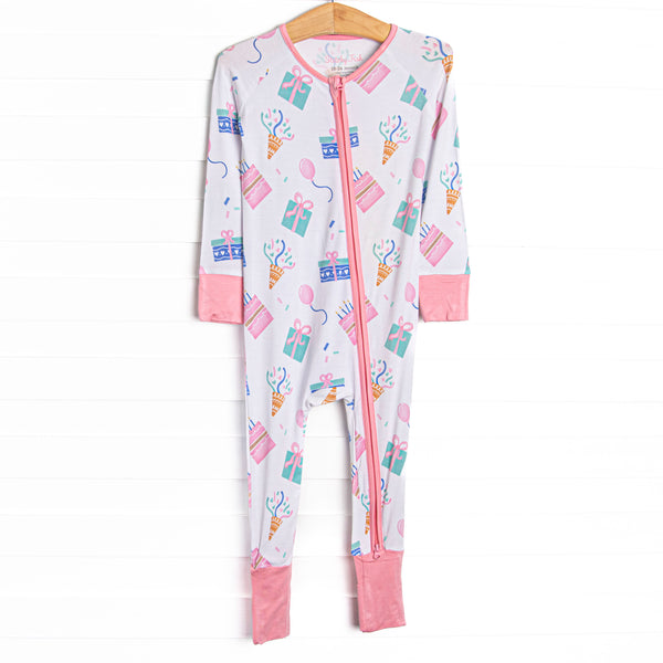 Party Favor Fun Bamboo Zippy Pajama, Pink