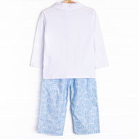 Proper Pumpkins Pant Set, Blue