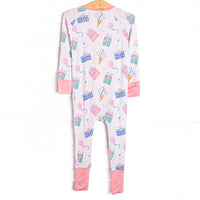 Party Favor Fun Bamboo Zippy Pajama, Pink
