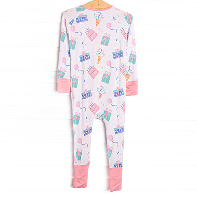 Party Favor Fun Bamboo Zippy Pajama, Pink
