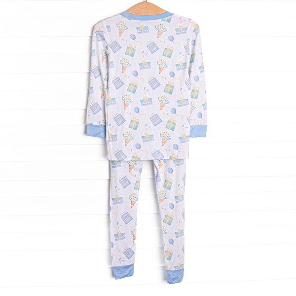 Party Favor Fun Bamboo Pajama Set, Blue