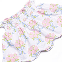 Wrapped in Roses Skirt Set, Blue