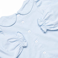 Wrapped in Roses Skirt Set, Blue