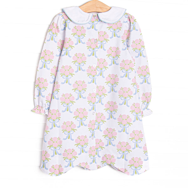 Wrapped in Roses Dress, Pink