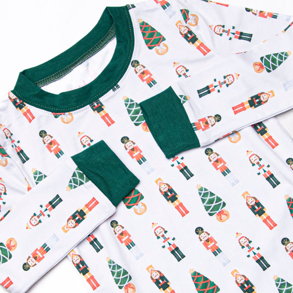 Toy Soldier Bamboo Pajama Set, Green