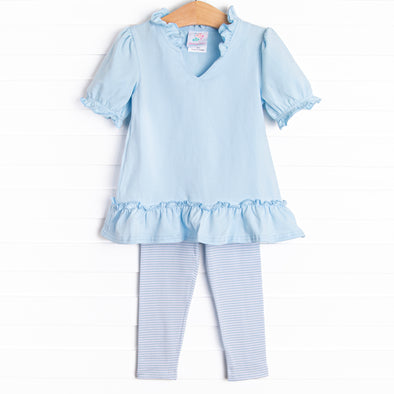 Prepped and Polished Legging Set, Blue