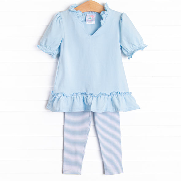 Prepped and Polished Legging Set, Blue