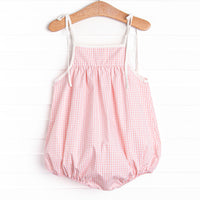 Crustacean Castle Smocked Bubble, Pink