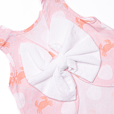 Quilted Crabs Bloomer Set, Pink
