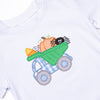 Truck or Treat Applique Pant Set, Blue