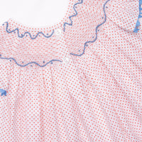 Don't Be Crabby Smocked Bubble, Red