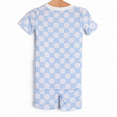 Shell of a Time Bamboo Pajama Short Set, Blue