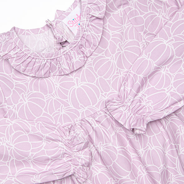 Proper Pumpkins Romper, Purple
