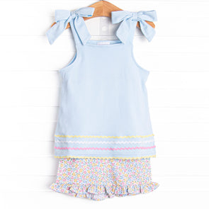 Kaleidoscope of Colors Short Set, Blue