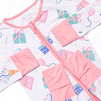 Party Favor Fun Bamboo Zippy Pajama, Pink