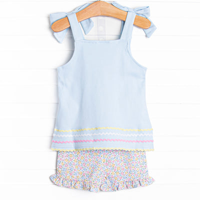Kaleidoscope of Colors Short Set, Blue