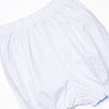 Precious Pumpkins Embroidered Bloomer Set, Blue Bitty Dot