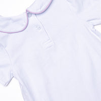 Ghostly Greeting Applique Legging Set, Purple