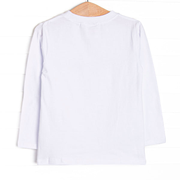 Jungle Jive Applique Top, White