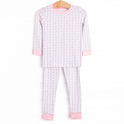 Tulip Towers Bamboo Pajama Set, Pink