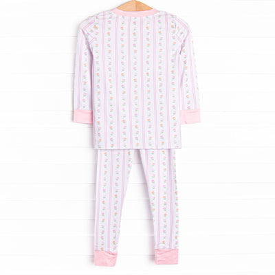 Tulip Towers Bamboo Pajama Set, Pink