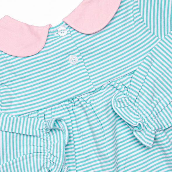 Olivia Legging Set, Pink and Mint Stripe