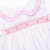 Gracie Gingham Smocked Short Set, Pink