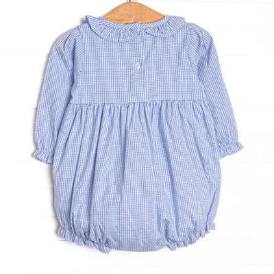 Jungle Jive Applique Ruffle Bubble, Blue