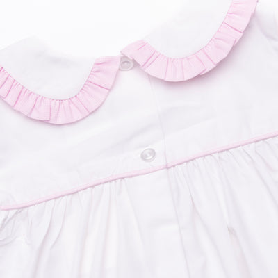 Gracie Gingham Smocked Short Set, Pink