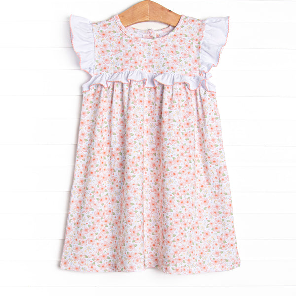 Poppy Paradise Flutter Sleeve Dress, Orange