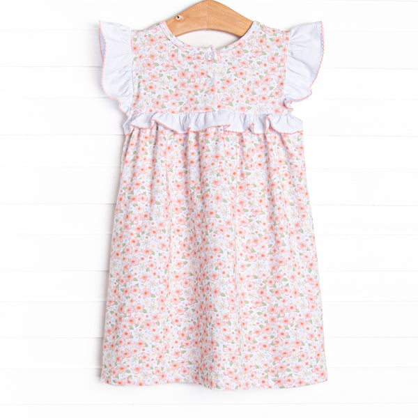 Poppy Paradise Flutter Sleeve Dress, Orange
