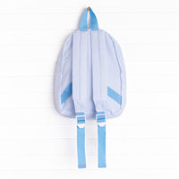 Classroom Carryall Backpack, Blue Seersucker