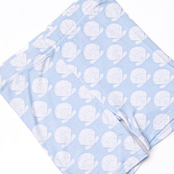 Shell of a Time Bamboo Pajama Short Set, Blue
